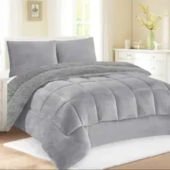 GENERICO - EDREDÓN PIEL DE DURAZNO CON CARNERO KING