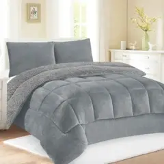 GENERICO - EDREDÓN PIEL DE DURAZNO CON CARNERO 2PLZ