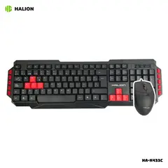 HALION - KIT TECLADO Y MOUSE OFFICE ALAMBRICO - HA-K433C