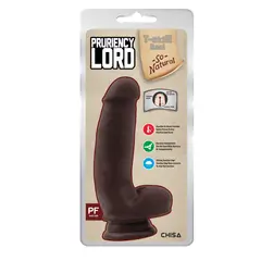 CHISA - Dildo Articulado Pruriency 17.5 cm x Ø 4cm Chocolate Ventosa