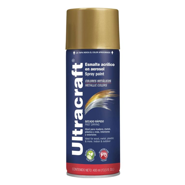 Pintura En Spray Dorado Ultracraft - 40039