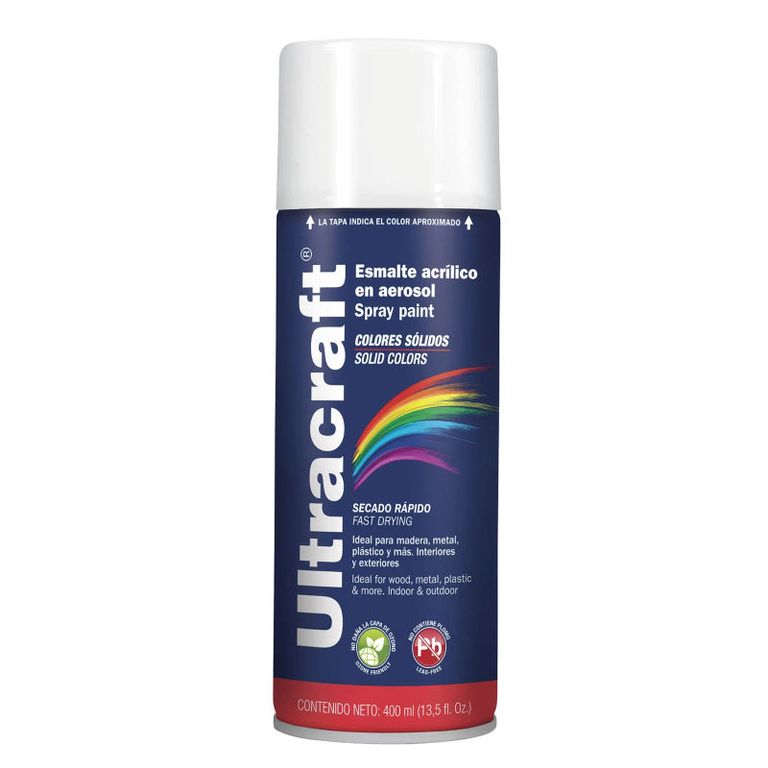 Pintura En Spray Blanco Brillante Ultracraft - 40022