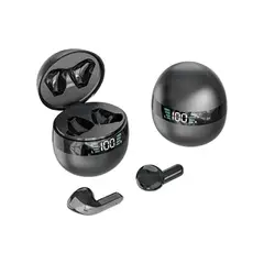 GENERICO - Audífonos Inalámbricos Bluetooth TWS Pantalla LED DX27 Negro