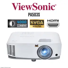 VIEWSONIC - Proyector PA503S SVGA 4000 LUM - Blanco