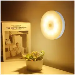 GENERICO - Foco Lámpara LED con Sensor de Movimiento Recargable USB