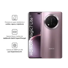 HONOR - Smartphone Magic 7 Lite 5G 8Gb Ram - 256Gb Color Morado