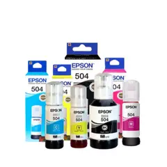 EPSON - Kit de Tinta T504 04 colores Negro Cyan- Magenta-Yellow Originales
