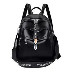GENERICO - Mochila Bolso cuero - aesthetic 9039-9 BLACK