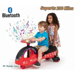 BABY HAPPY - Twiscar para Niños 100 KILos Montable con Luces Musical Rojo