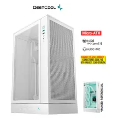 DEEPCOOL - Case Vertical CH270 WHITE Placa Base Mini-ITX Micro-ATX