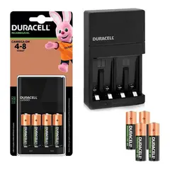 DURACELL - CARGADOR + 4 PILAS AA2500mAh RECARGABLES