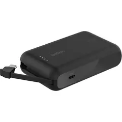 BELKIN - Power Bank 10Ah Cargador 20W Cable USB-C Integrado - BPB021FQBK