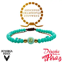 JOYERIA FENIX - Pulsera Letra Inicial - Colores