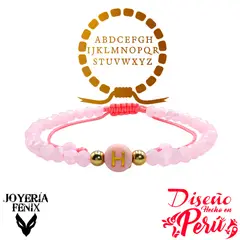 JOYERIA FENIX - Pulsera Letra Inicial - Colores