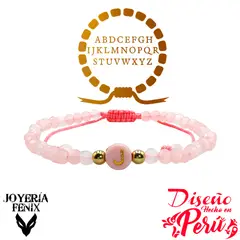 JOYERIA FENIX - Pulsera Letra Inicial - Colores