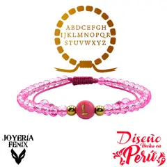 JOYERIA FENIX - Pulsera Letra Inicial - Colores
