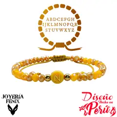 JOYERIA FENIX - Pulsera Letra Inicial - Colores