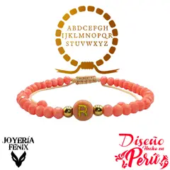 JOYERIA FENIX - Pulsera Letra Inicial - Colores