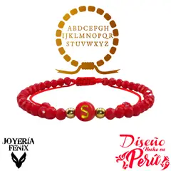 JOYERIA FENIX - Pulsera Letra Inicial - Colores