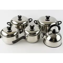 RINOX - Juego de Ollas 10 Piezas Acero Inoxidable Imperial