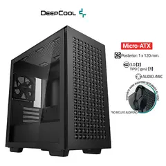 DEEPCOOL - Case CH370 BLACK •Placa Base Mini-ITX M-ATX