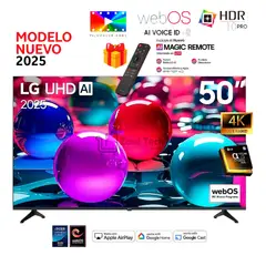 LG - Televisor 50" Ultra HD 4K AI ThinQ 50UA7300PSB Modelo 2025 + Control Inteligente MAGIC