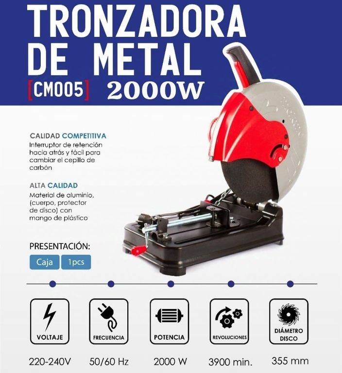 Tronzadora de Metal 14 2000W