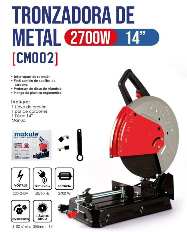 Tronzadora de Metal 14 2700W