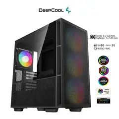 DEEPCOOL - Case CH560 BLACK •Placa Base Mini-ITX M-ATX ATX E-ATX
