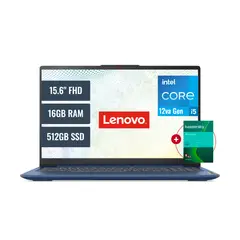 LENOVO - Laptop Intel Core i5 12450H 16GB RAM 512GB SSD 156 FHD FreeDOS + Antivirus