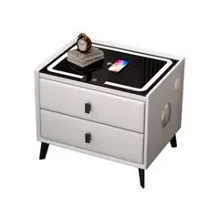 GENERICO - Mesa de Noche Velador Smart con USB Carga Inalambrica y Parlante