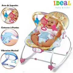 IDEAL BABY & KIDS - Mecedora para Bebes Musical y Vibrador Sunny 898- 909