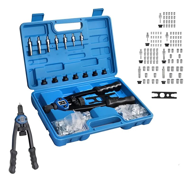 Kit Remachadora Tuerca Mandril M3-m12 Remache Ciego 110pc