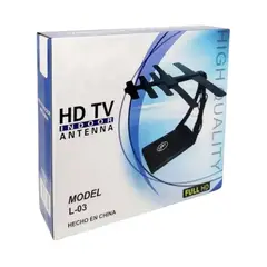 GENERICO - ANTENA HDTV INTERIOR MODELO FULL HD ALTA CALIDAD