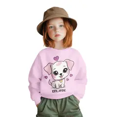 GENERICO - Polera niña algodon franelado perrito