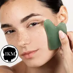 GENERICO - Gua Sha Piedra Facial Natural de Cuarzo en VERDE