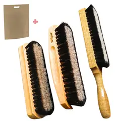 GENERICO - Escobilla cepillo premium zapato calzado madera kit