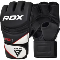 RDX - Guantes de MMA y Grappling F12 Negro - L