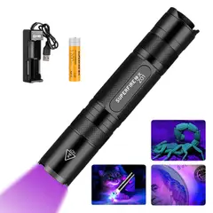 OEM - Linterna Ultravioleta 365nm Detección Mascotas y Billetes 3W