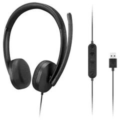 LENOVO - Auriculares USB-A Wired Stereo On-Ear Headset - 4XD1P83425