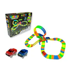 RYBIU IMPORT - Pack2 Pista de 173 Piezas en Caja con Mini Carro Multicolor