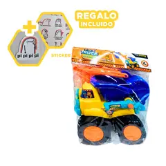 RYBIU IMPORT - Camion y Escavadora en Colores Vibrantes Y+Regalo Stickers