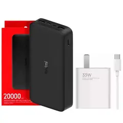 XIAOMI - Power Bank 20000 mAh 18W + Cargador 33W