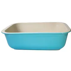 GENERICO - BANDEJA PARA HORNO CELESTE CIELO ESMALTADO