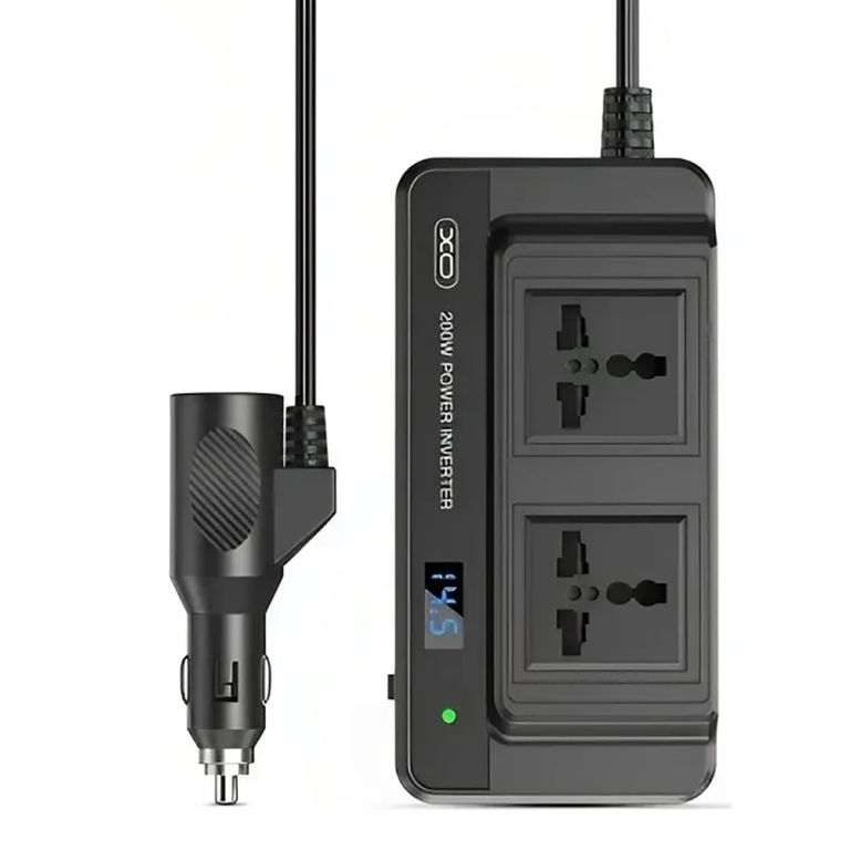 Cargador Inversor Corriente Auto 12v a 220v 200w Salida C y USB