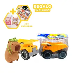 RYBIU IMPORT - Carro de Transportar Piedras en Amarillo Y+Regalo Agendita