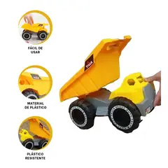 RYBIU IMPORT - Pack2 Carro de Juguete y Tematico de Carga Y+Regalo Stickers