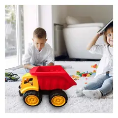 RYBIU IMPORT - Pack4 Volquete Practico en Color Rojo Y+Papel de Regalo