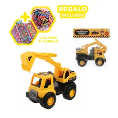 RYBIU IMPORT - Pack6 Vehiculo de Carro Truck Amarillo Y+Ligas de Regalo