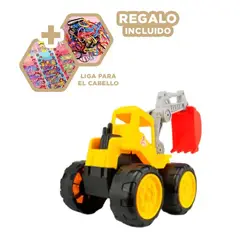 RYBIU IMPORT - Pack12 Excavadora Tractor en Amarillo Y+Ligas de Regalo